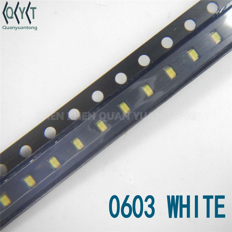 全新 0603 白色 贴片发光管 贴片灯珠 电子元器件 可开16点发票