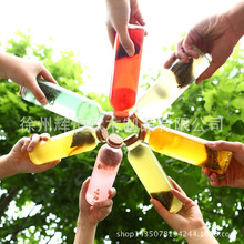 350ml泡茶玻璃瓶 冷泡茶瓶 食品级木塞热销花茶饮料瓶一箱起批