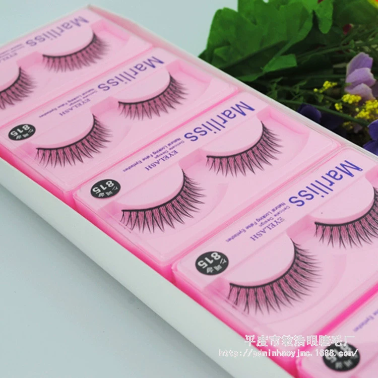 Acrylic hand-woven 815 same style sharpened false eyelashes small fresh natural cross eyelashes eye tail