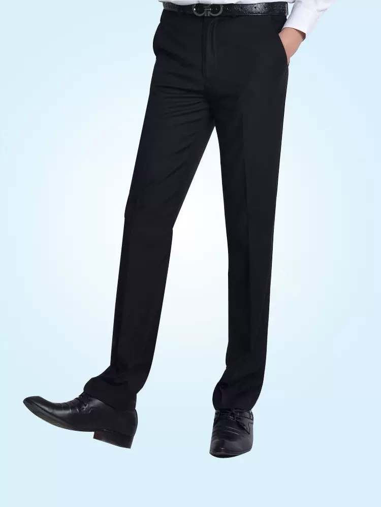 秋冬中厚新款男士休闲商务正装免烫西装裤修身型韩版上班职业西裤