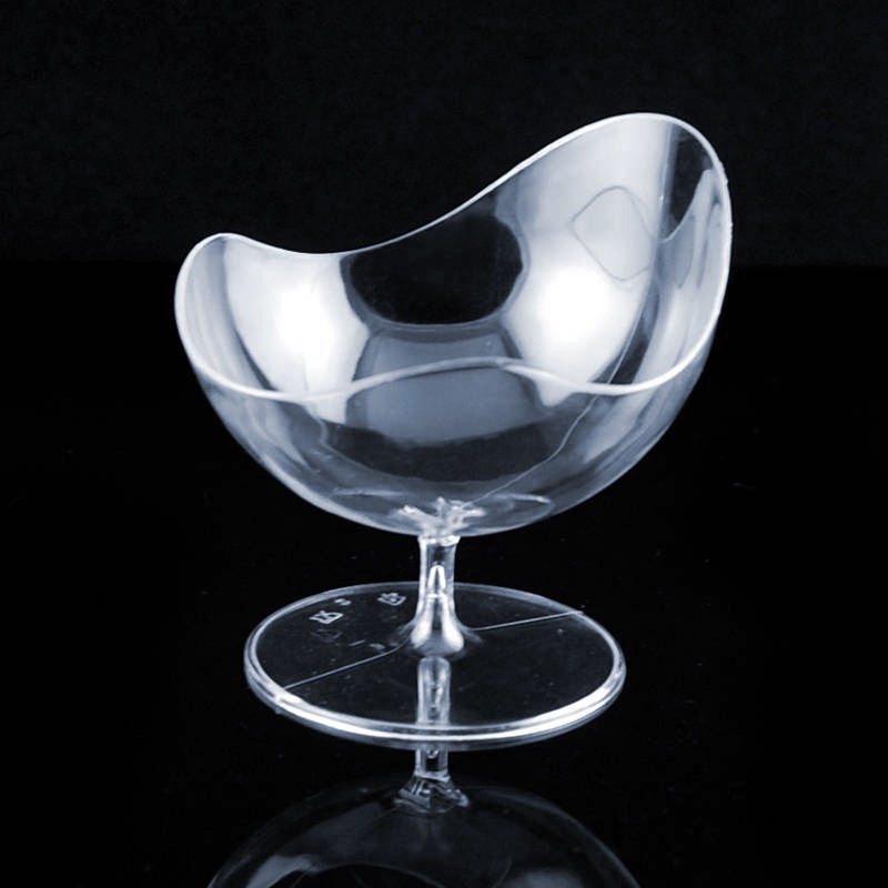 创意款不规则QS食品级厂家提拉米苏慕斯椅子杯 可带勺布丁杯