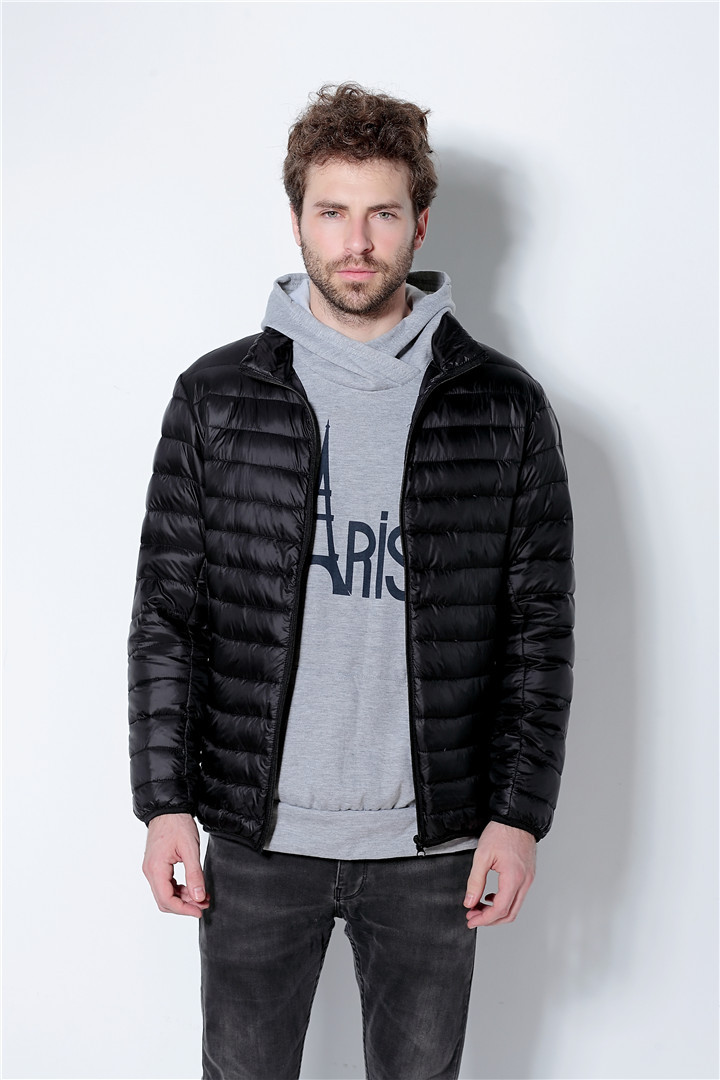 Демисезонный сверхлегкий легкий и тонкий мужской пуховик, куртка, 2018
