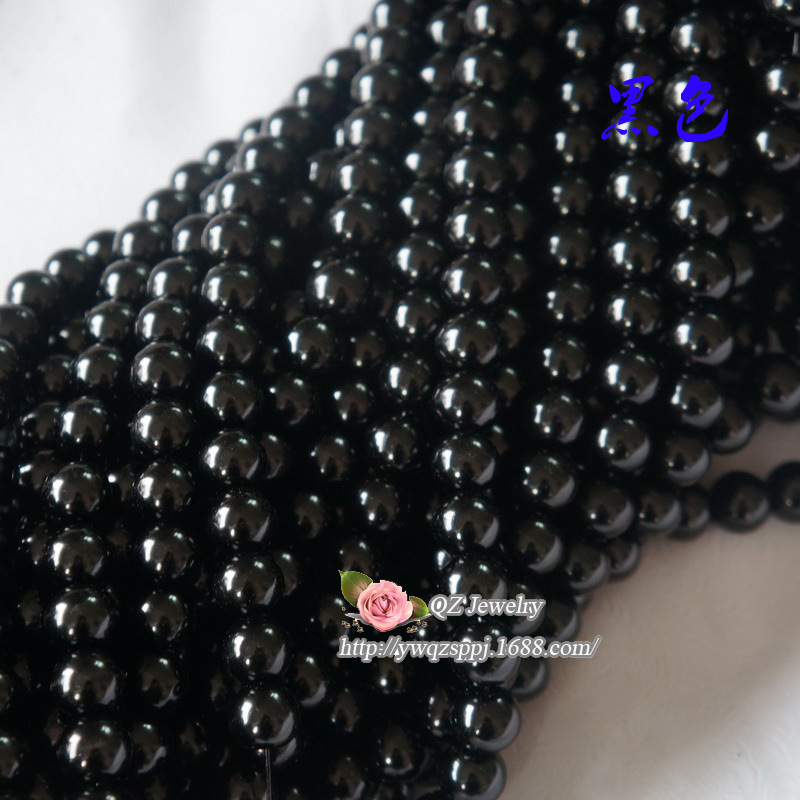 3-16mm glass imitation pearl straight-hole glass beads, new type of glass imitation pearl loose beads DIY jewelry accessories detail image 12