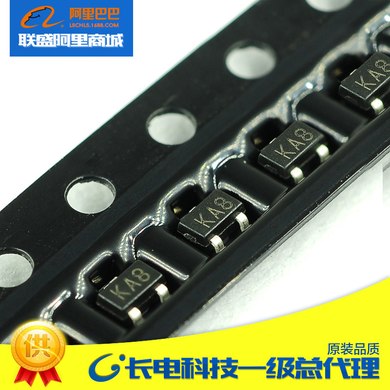 CJ长晶BAS19W SOT-323 丝印KA8 长电 贴片二极管 开关二极管