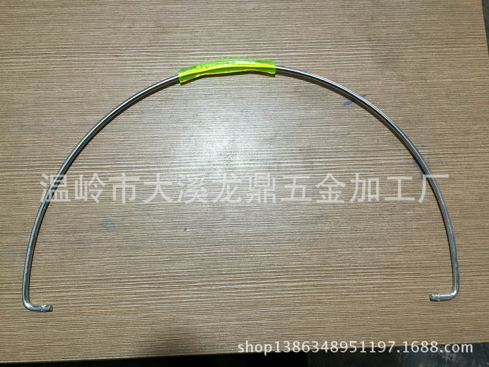 5.0*36开口PVC透明绿色水桶提手、桶把，塑料桶桶钩