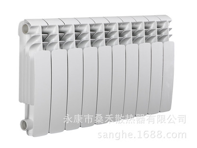 桑禾散热器厂家直销压铸铝暖气片散热片弧形 AZ-350C