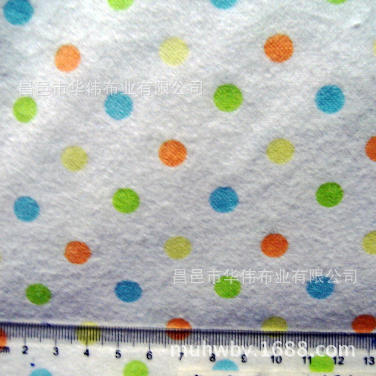 全棉染色印花抓毛布，起绒布全棉拉绒布法兰绒 卡通印花毯子布