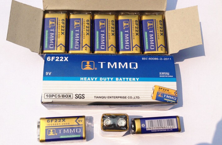 天球 9V 碳性电池 6F22S 麦克风 话筒 万用表 电子秤 九伏 电池|ru