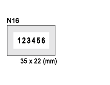 ��Ӧ��Ʒ������ӡ�£�N16�������ַ���ӡ���ָ�4MM6λ���ֻ�ī