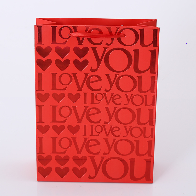 厂家特别热卖大红喜庆婚礼用品服装礼品广告纸袋 批发定制