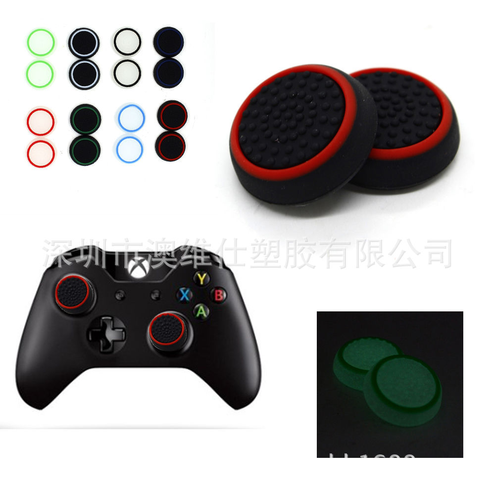 PS3 PS4 XBOX ONE XBOX 360 Luminous rocker cap Mushroom head Handle Silicone Cap non-slip