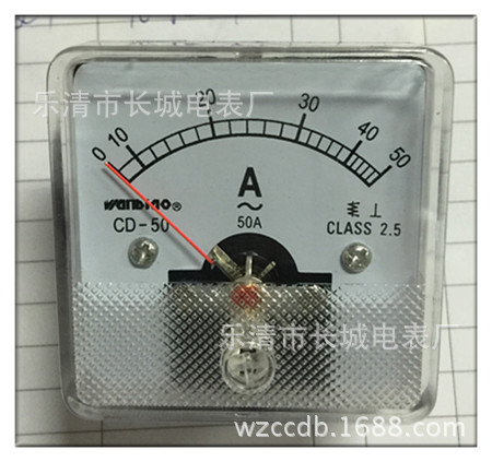 厂家直销 长城电表厂 CD-50  50A 指针式交流电流表 铜线