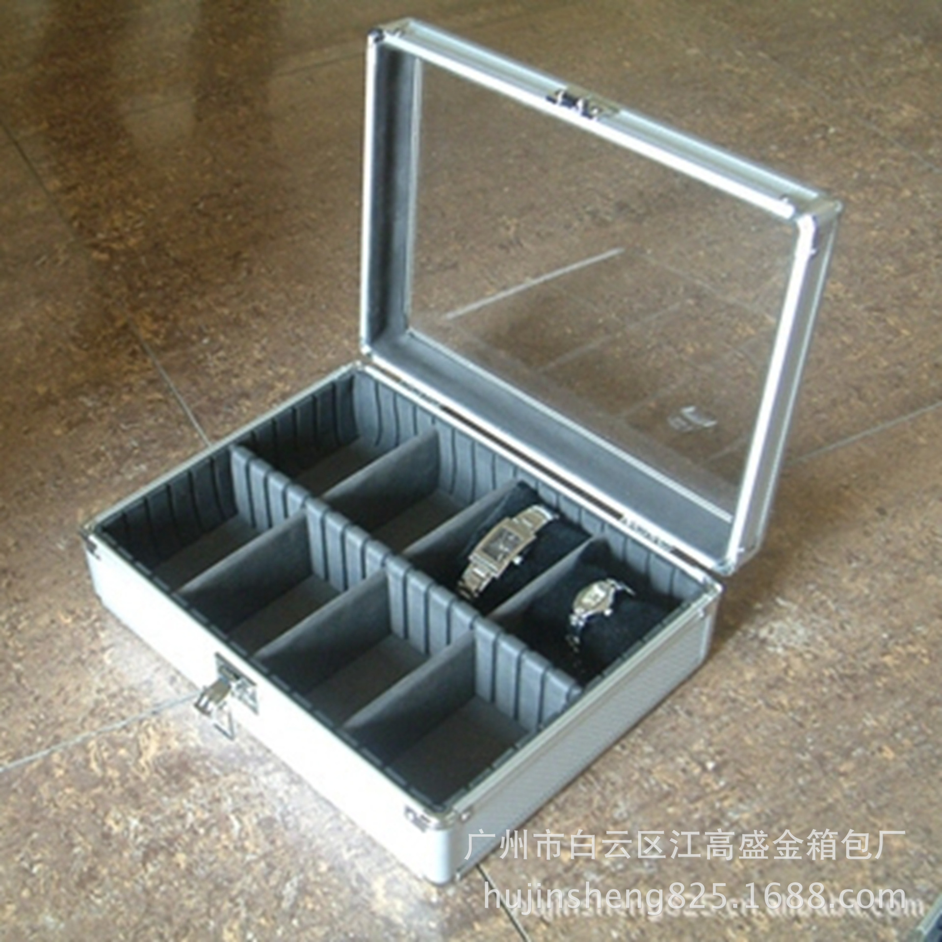 专业生产各种铝合金高端钟表盒手表包装收纳盒礼盒可定制