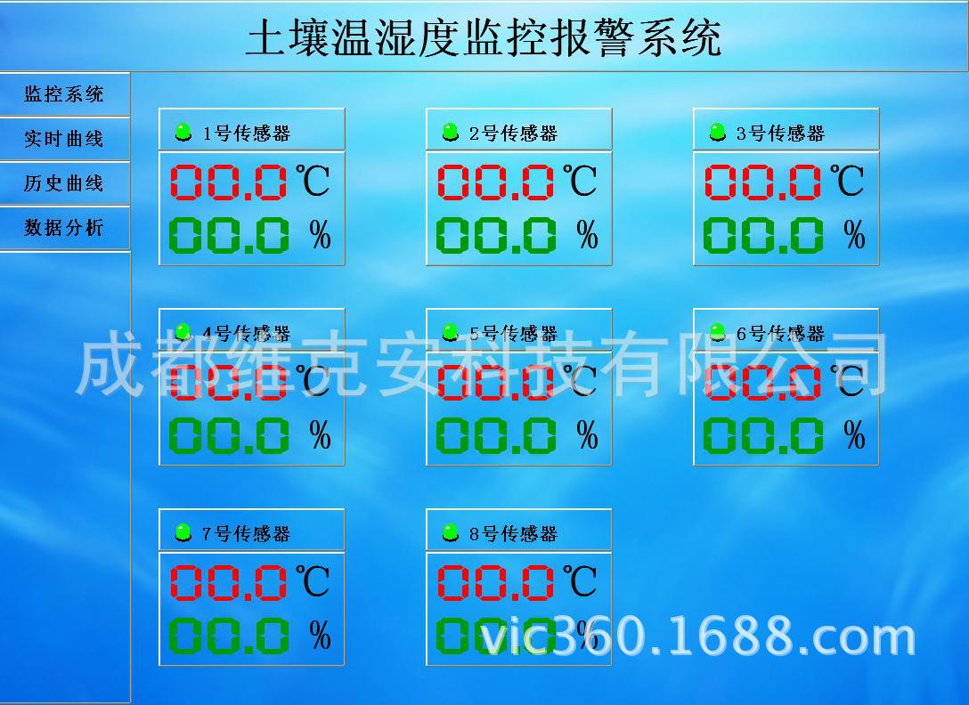 土壤温湿度报警监控系统