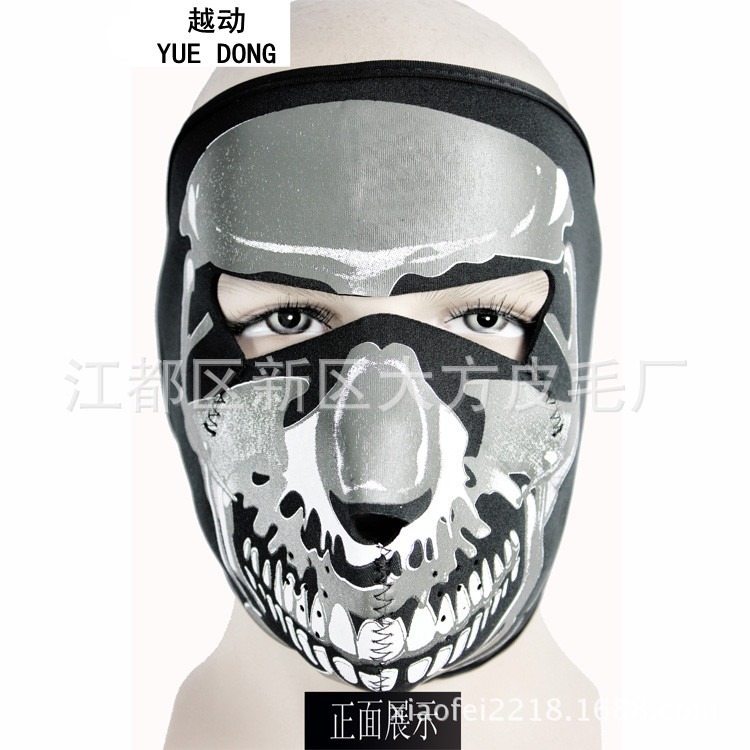 Outdoor Sports Tactical Cycling Ski Windproof Skull Full Face Protection Double-sided Seal Mask Windproof Mask