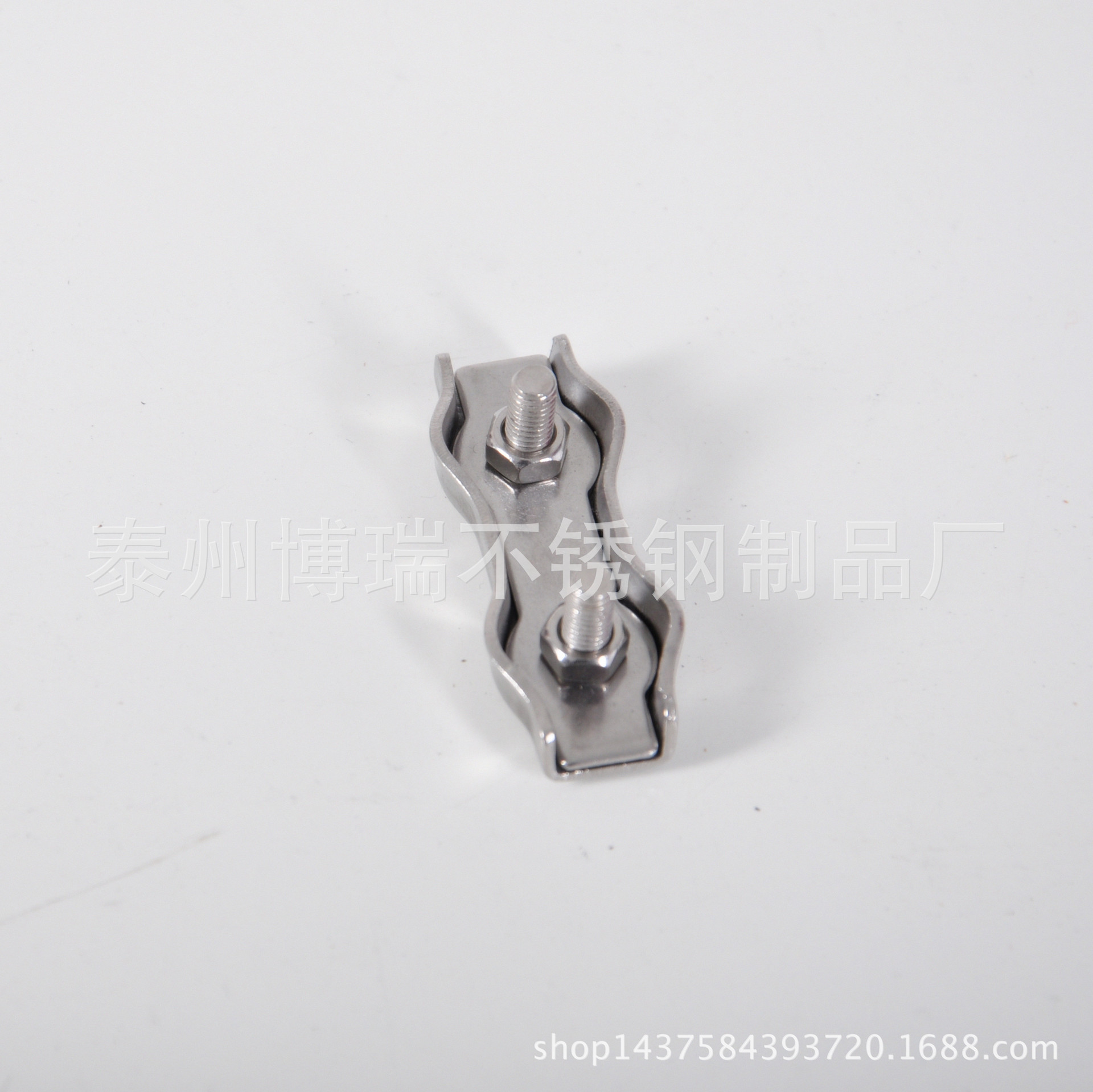 厂家供应量大优惠不锈钢双夹 钢丝绳夹头 装饰夹 刹车线夹M2
