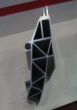 环形导轨 铝排管型材 门铝面板 铝方排冲压装饰铝瓦片