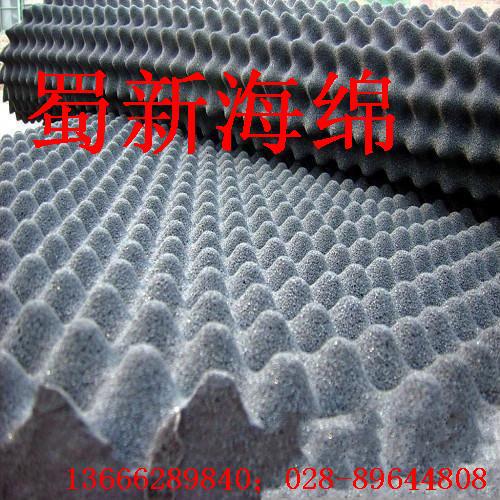 厂家供应波浪状消音降噪海绵 凹凸吸音绵 聚氨酯隔音海绵