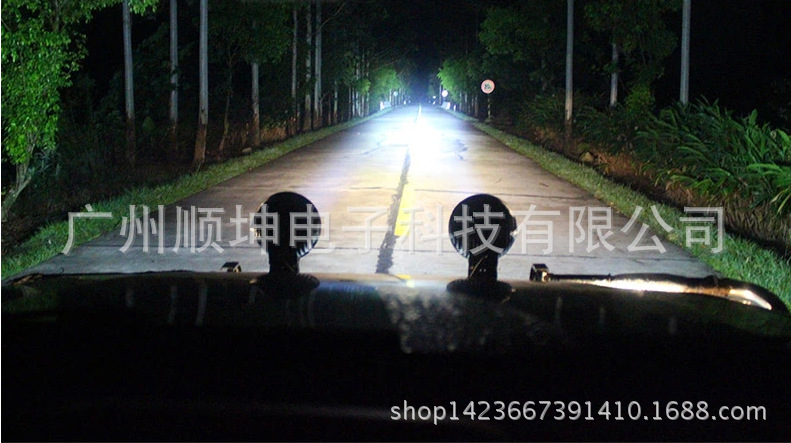 廠傢直銷27W LED越野工作燈 9-32V強光挖機燈 貨車卡車輔助燈