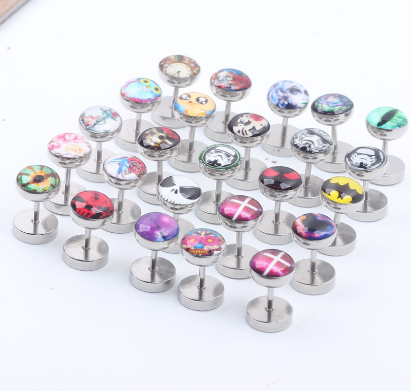 Labret stud lip piercing jewelry styling detail
