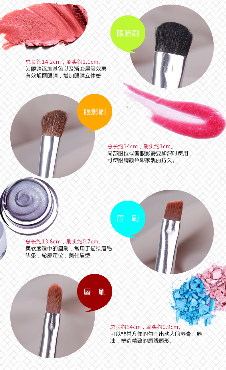 New Makeup Brush Makeup Set Brush Hot Selling Portable Makeup Brush Set Wholesale Nihaojewelry display picture 4