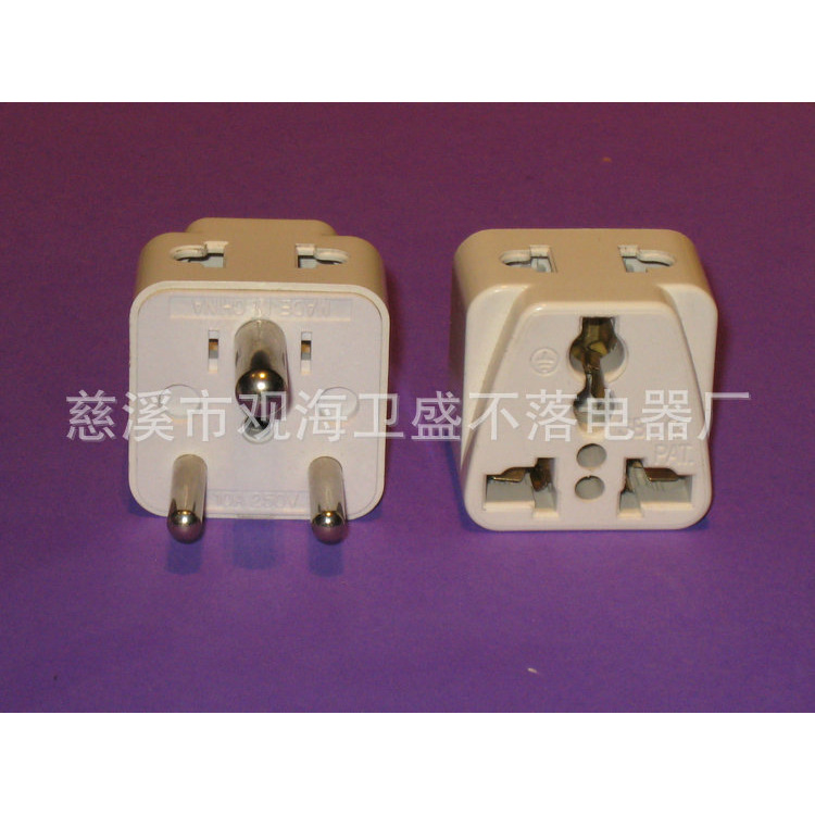 【厂家直销】 SBL-808G三孔转换插座 小南非无线插座 批发定制