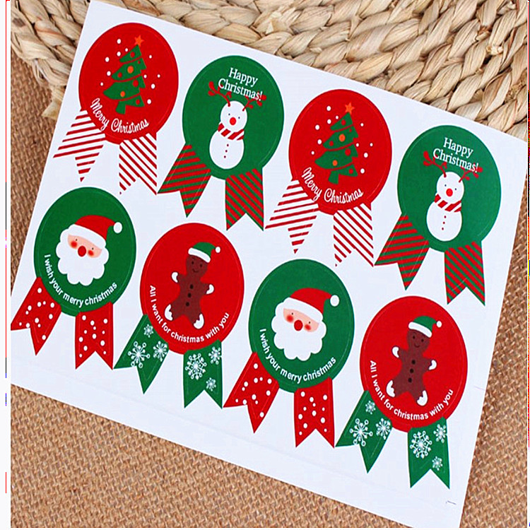 Cute Santa Claus Snowman Christmas Gift Decorative Stickers display picture 2