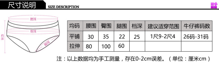 女裤尺码表