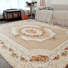 北欧客厅地毯欧式宫廷沙发茶几毯卧室地垫圆形美式满铺房间床边毯