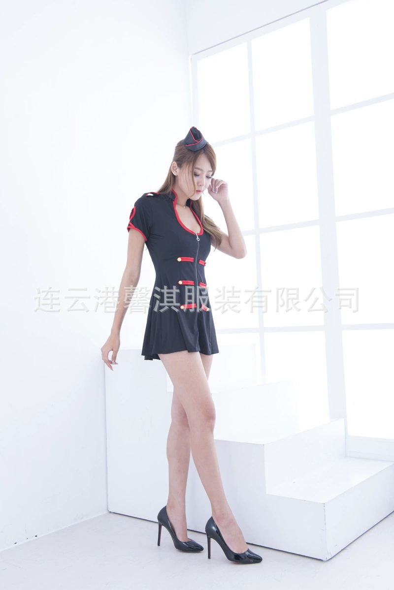 Sexy underwear, black uniform, cosplay