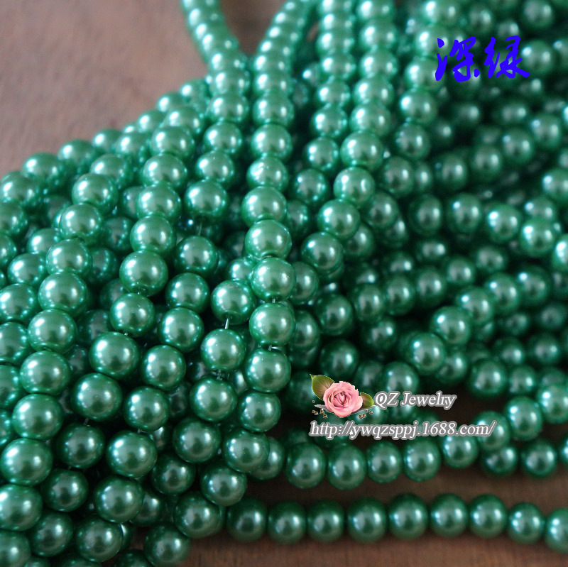 3-16mm glass imitation pearl straight-hole glass beads, new type of glass imitation pearl loose beads DIY jewelry accessories detail image 7
