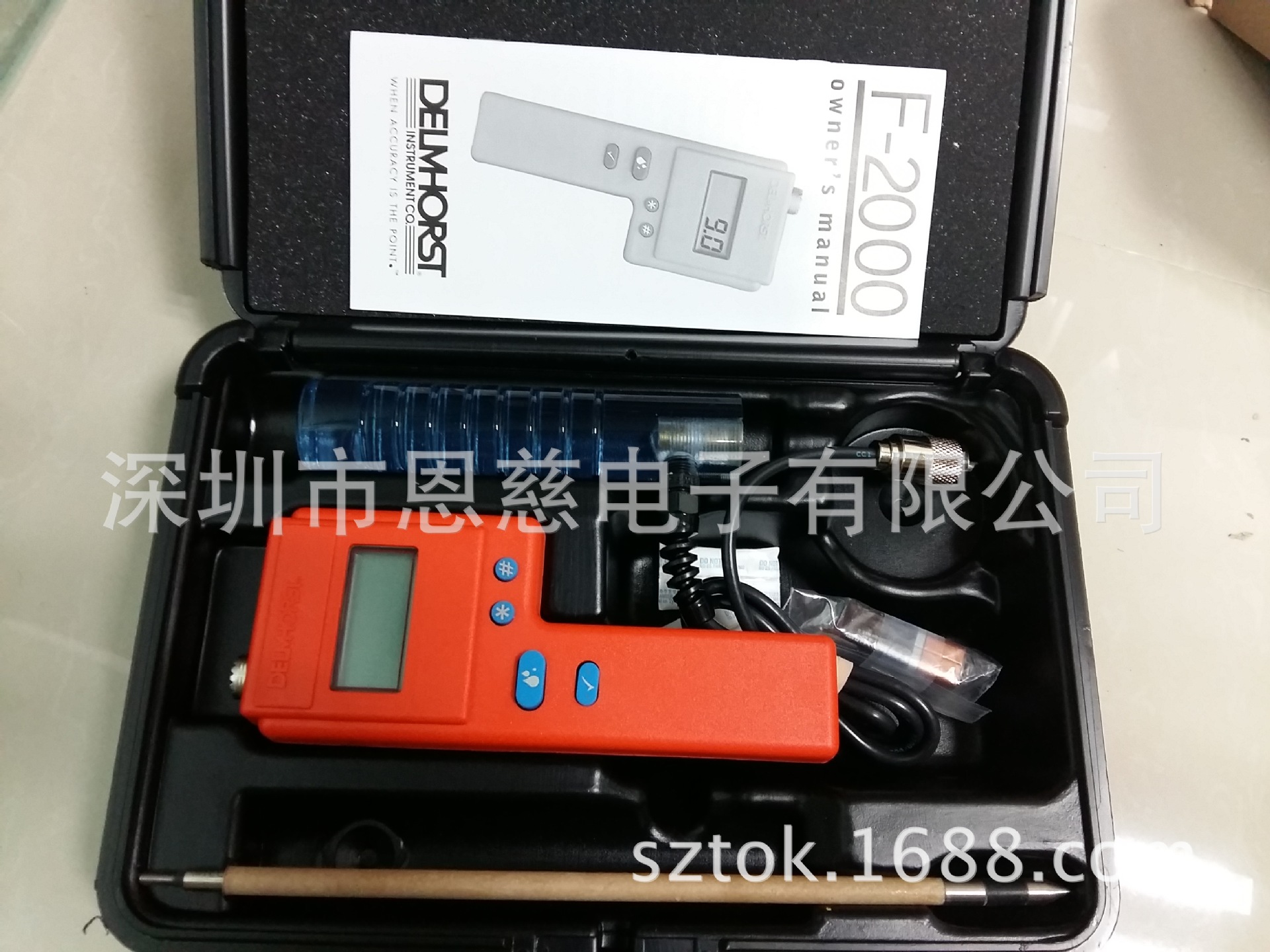 F-2000干草湿度计美国DELMHORST烟草水份计F2000套装不含胶盒