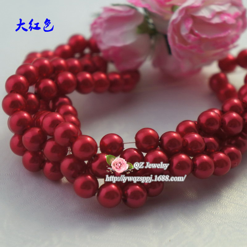 Yiwu manufacturer wholesale of imitation pearl plastic loose beads, clothing accessories, wedding hair ornaments, diy handcrafted beads detail image 7