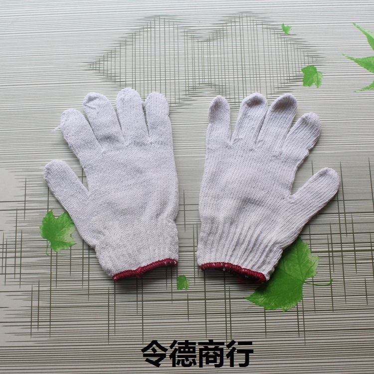 1元劳务手套 纱线手套 600克白纱手套 一元二元专批