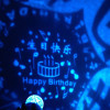 Q10 Birthday Happy Music Rotating LED Starlight Light Projective Light Birthday Gift Blue Light and Bright Upgrade No Line