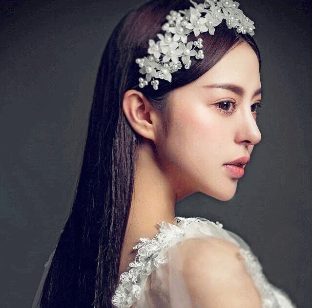 Factory direct sales of 30mm frosted transparent acrylic five-petal flower beads diy ancient-style hair accessory materials wholesale detail image 9