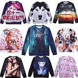 歐美潮牌原宿風動物熊貓搞怪3D立體衣...