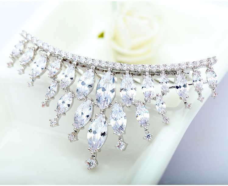 Korean Fashion Crown Zircon Hairband display picture 2