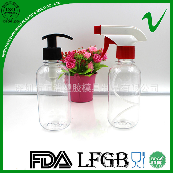 工厂定制生产PET 250ml塑胶瓶喷雾瓶 通用包装瓶 吹塑注塑加工