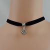 Necklace, short choker, European style, “Frozen”, punk style