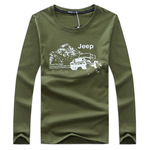 简男2016秋季新款男装JP车男式长袖T恤大码男士印花长袖t恤打底衫