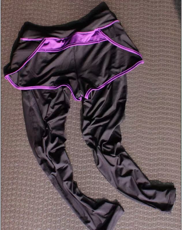 运动瑜伽裤_韩国同款透气运动瑜伽裤紧身裤跑