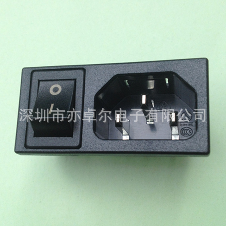 台湾荣丰RONGFENG原装正品二合一电源插座带开关RF-2001A41048