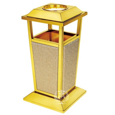 南方黑金钢烟灰桶GPX-113 113B 金树皮纹烤漆黑酒店大堂垃圾桶|ms