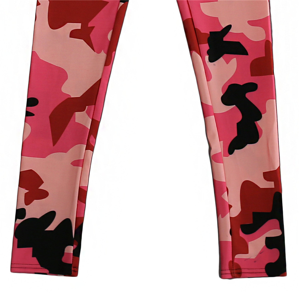 Woman Legging Slim legging Red Camouflage printed legging S-4XL Legging ...