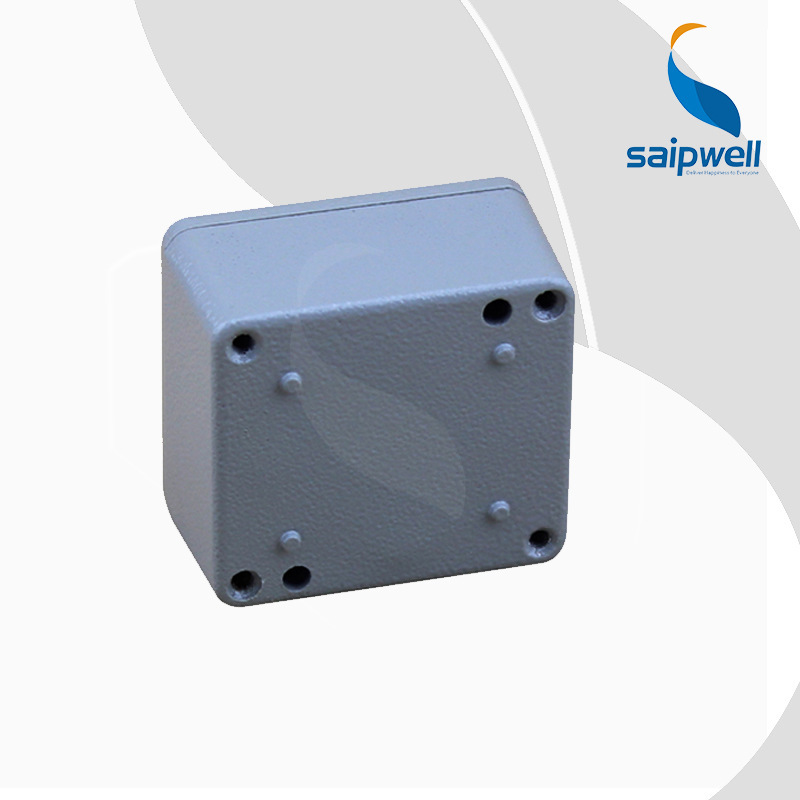 铸铝仪表接线盒64x58x35接线开关盒  铝防水区间盒