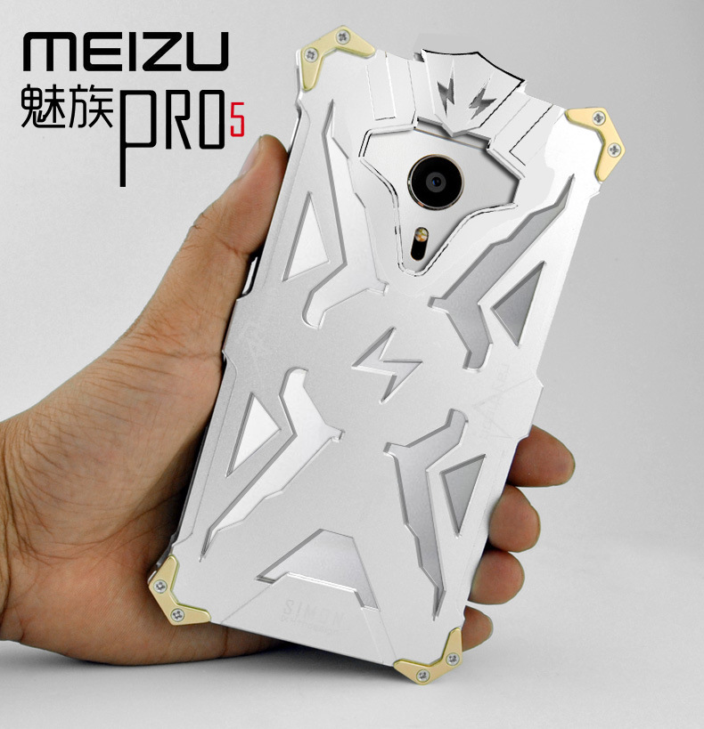 SIMON THOR Aviation Aluminum Alloy Shockproof Armor Metal Case Cover for MEIZU Pro 6 | MEIZU Pro 5