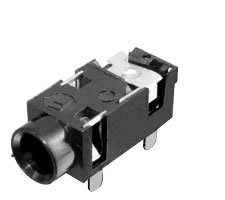 3.5耳机插口PJ327-4脚带定位点插脚环保耐温