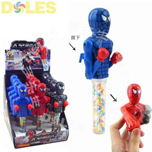 小樂蜂玩具糖蜘蛛人拳擊手糖玩兒童糖果玩具擺地攤熱賣兒童小玩具