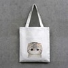 Cute cloth bag, one-shoulder bag suitable for men and women, shopping bag, backpack, Korean style, South Korea